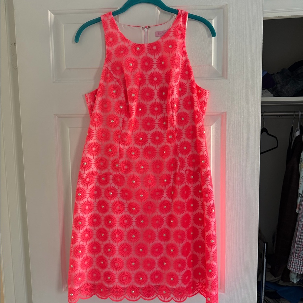 Lilly Pulitzer Pink Coral Sleeveless Mini Dress - Picture 4 of 7